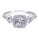 Gabriel 14 Karat Contemporary Engagement Ring ER911729R0W44JJ