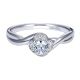 Gabriel 14 Karat Contemporary Engagement Ring ER97773W44JJ
