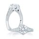 A.JAFFE 14 Karat Signature Engagement Ring MES646