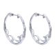 Gabriel Fashion Silver Hoops Hoop Earrings EG12039SVJWS