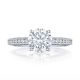 HT2553RD8 Platinum Tacori Classic Crescent Engagement Ring