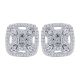 Gabriel Fashion 14 Karat Lusso Diamond Stud Earrings EG12238W45JJ