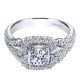 Gabriel 14 Karat Contemporary Engagement Ring ER910141W44JJ