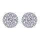 Gabriel Fashion 14 Karat Clustered Diamonds Stud Earrings EG12662W45JJ