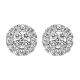 Gabriel Fashion 14 Karat Clustered Diamonds Stud Earrings EG11764W44JJ