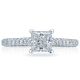 HT2546PR55 Platinum Tacori Classic Crescent Engagement Ring