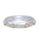 Gabriel Fashion 14 Karat Two-Tone Stackable Stackable Ladies' Ring LR5661M45JJ