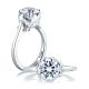 A.JAFFE Platinum Classic Engagement Ring ME1624