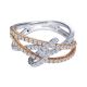 Gabriel Fashion 14 Karat Two-Tone Lusso Diamond Ladies' Ring LR6206T45JJ