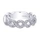 Gabriel Fashion 14 Karat Stackable Stackable Ladies' Ring LR4591W44JJ