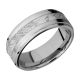Lashbrook 8FGE13/METEORITE Titanium Wedding Ring or Band