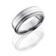 Lashbrook 8REF21-SS2UMIL Satin-Polish Titanium Wedding Ring or Band