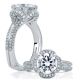 A.JAFFE 18 Karat Signature Engagement Ring MES684