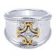 Gabriel Fashion Silver / 18 Karat Two-Tone Roman Ladies' Ring LR6116MY5JJ