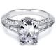 Tacori Crescent Platinum Engagement Ring HT227012