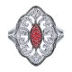 Gabriel Fashion Silver Art Nouveau Ladies' Ring LR50138SVJMC