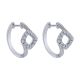 Gabriel Fashion Silver Hoops Hoop Earrings EG12104SVJWS