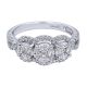Gabriel Fashion 14 Karat Clustered Diamonds Ladies' Ring LR5378W44JJ