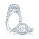 A.JAFFE Platinum Signature Engagement Ring MES641