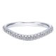 Gabriel 14 Karat Contemporary Wedding Band WB10149W44JJ