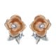 Gabriel Fashion 14 Karat Floral Stud Earrings EG11978K45JJ