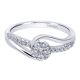 Gabriel 14 Karat Contemporary Engagement Ring ER10780W44JJ
