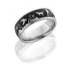 Lashbrook CC8D/LCVDUCKHUNT BLACK E-COAT/SATIN Cobalt Chrome Wedding Ring or Band