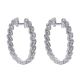 Gabriel Fashion 14 Karat Hoops Classic Earrings EG10378W45JJ