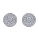Gabriel Fashion 14 Karat Clustered Diamonds Stud Earrings EG12226W45JJ