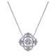 Gabriel Fashion 14 Karat Clustered Diamonds Necklace NK4956W45JJ