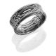 Lashbrook D8CBZEBRA ACID Damascus Steel Wedding Ring or Band