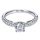 Gabriel 14 Karat Contemporary Engagement Ring ER96289W44JJ