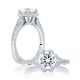 A.JAFFE 14 Karat Signature Engagement Ring MES645