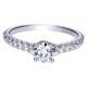 Gabriel 14 Karat Contemporary Engagement Ring ER98590W44JJ