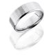 Lashbrook CC8BFACET1 SandPaper Satin-Polish Cobalt Chrome Wedding Ring or Band