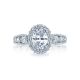 HT2521OV8X6 Tacori Crescent Platinum Engagement Ring