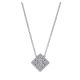 Gabriel Fashion 14 Karat Clustered Diamonds Necklace NK4157W45JJ