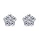 Gabriel Fashion 14 Karat Clustered Diamonds Stud Earrings EG12349W44JJ