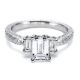 Tacori Platinum Hand Engraved Engagement Ring HT2199
