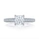 HT2553PR6 Platinum Tacori Classic Crescent Engagement Ring