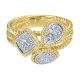 Gabriel Fashion 14 Karat Two-Tone Hampton Diamond Ladies' Ring LR5816M44JJ