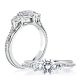 A.JAFFE Platinum Classic Engagement Ring ME1666