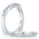 A.JAFFE Signature Platinum Diamond Wedding Ring MRS126 / 22