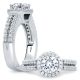 A.JAFFE 18 Karat Signature Engagement Ring MES687