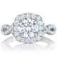 HT2549CU75 Platinum Tacori Petite Crescent Engagement Ring