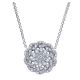 Gabriel Fashion 14 Karat Clustered Diamonds Necklace NK4192W44JJ