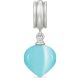 Endless Jewelry Aqua Blue Spring Love Sterling Silver Charm 43550-2