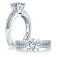 A Jaffe 14 Karat Diamond Engagement Ring MES103