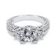 Tacori Platinum Crescent Engagement Ring HT2326SM12