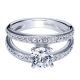 Gabriel 14 Karat Contemporary Engagement Ring ER4229W44JJ